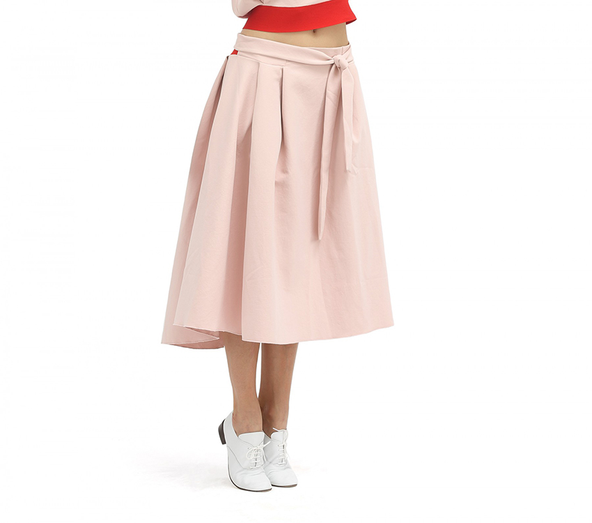 SKIRT WITH BELT AT THE WAIST