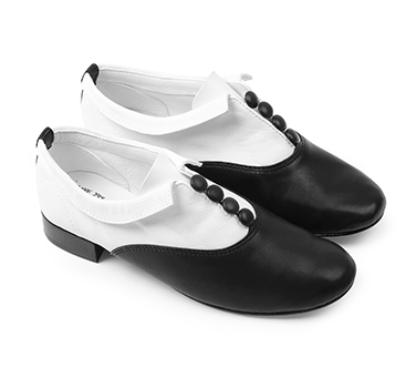 Zizi oxford shoes by SIA Goatskin Black and White